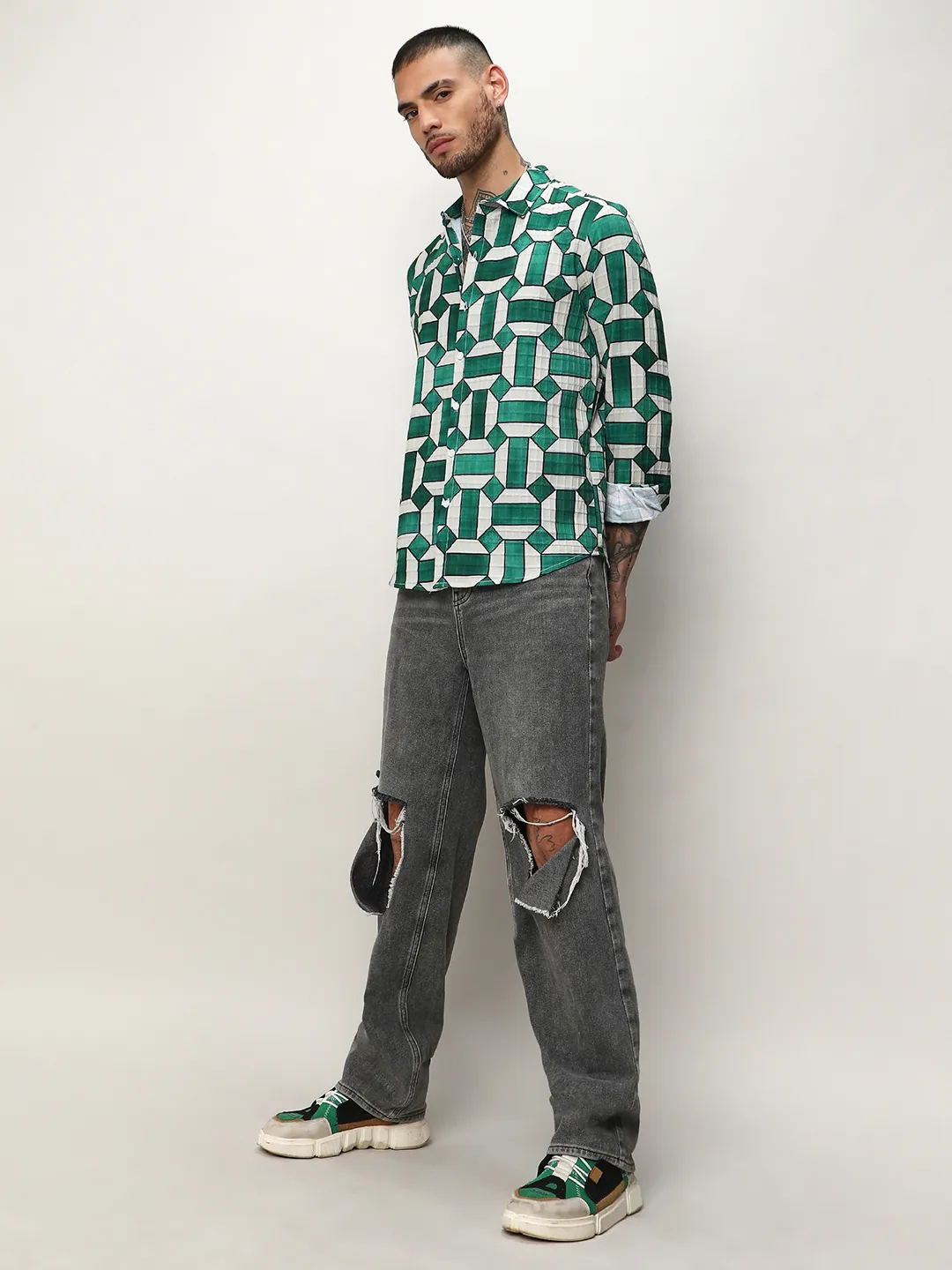 Contrast Block Shirt - Image 8