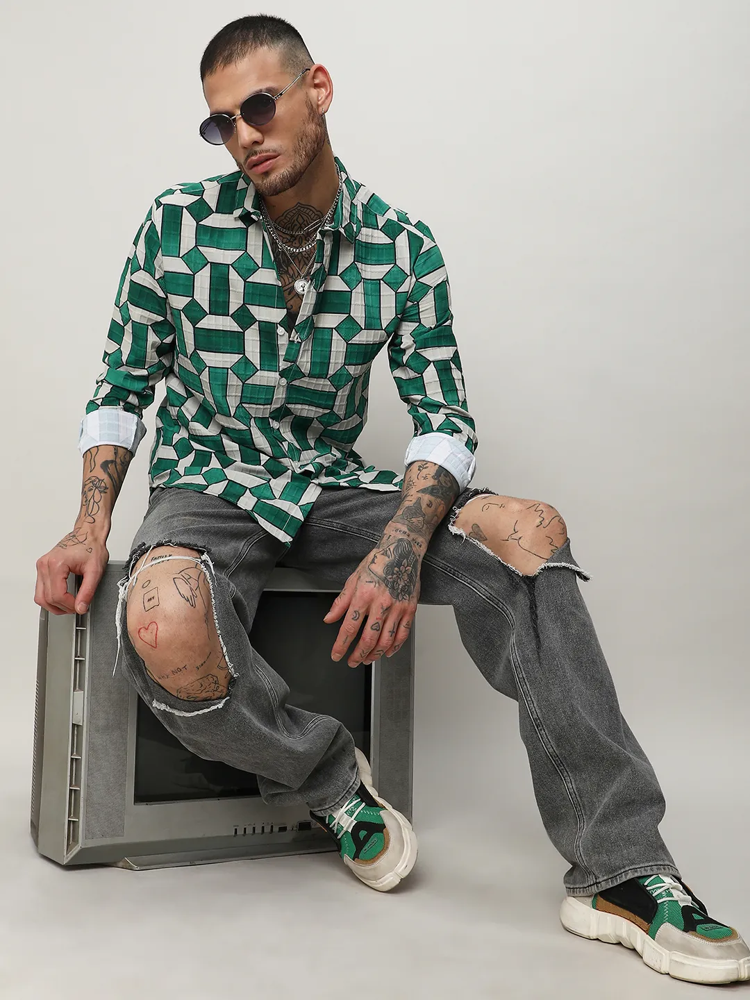 Contrast Block Shirt - Image 9
