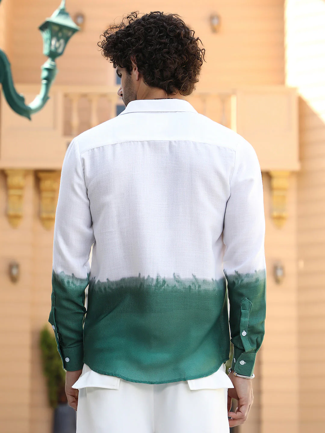 Ombre-Plunge Regular Shirt - Image 4