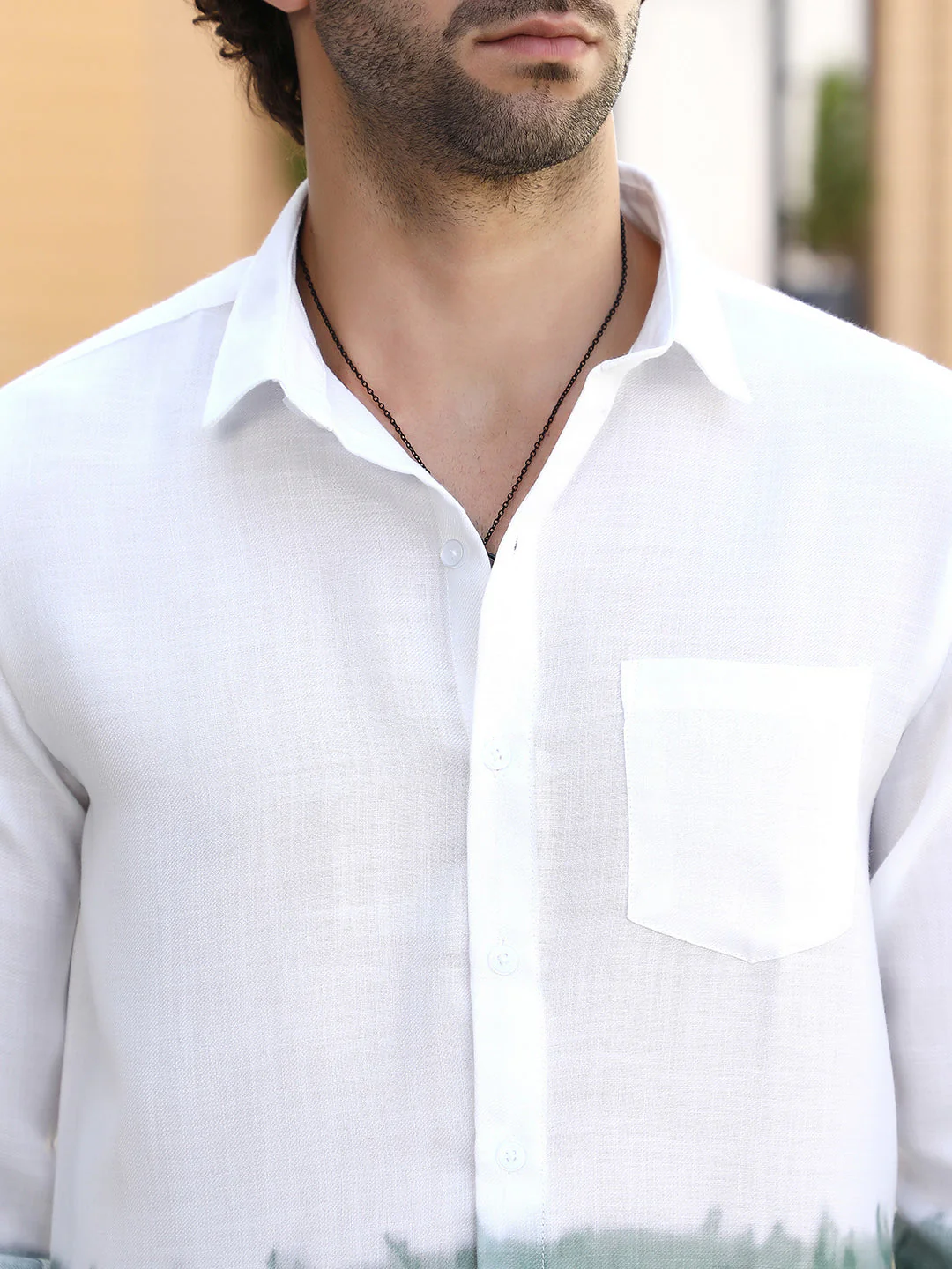 Ombre-Plunge Regular Shirt - Image 7
