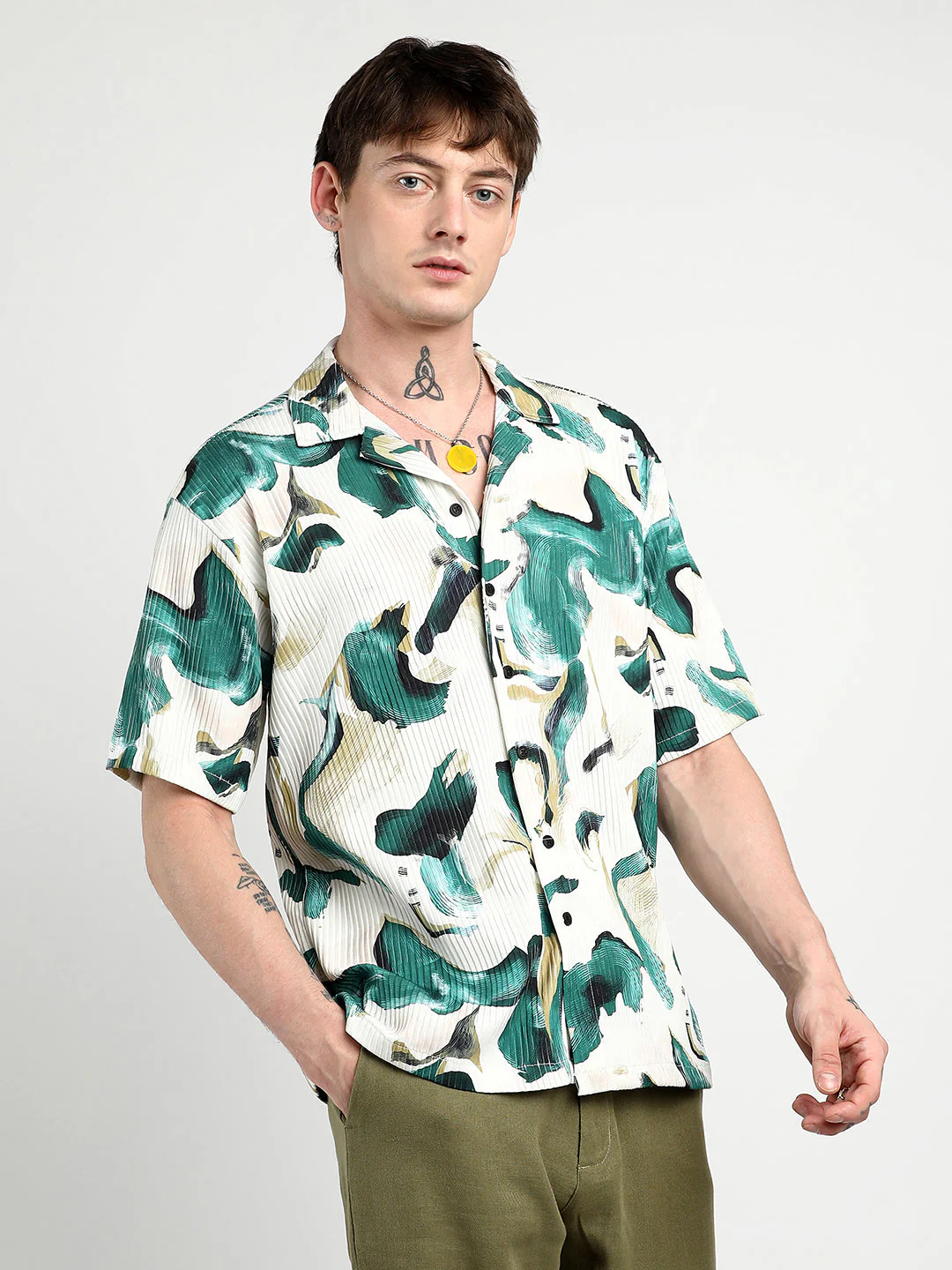 Oversized Swirl Strokes Shirt - Image 3