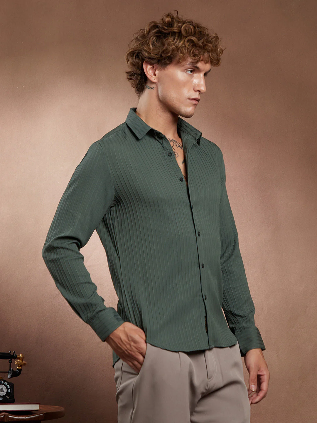Pinstripe-Tactile Shirt - Image 3