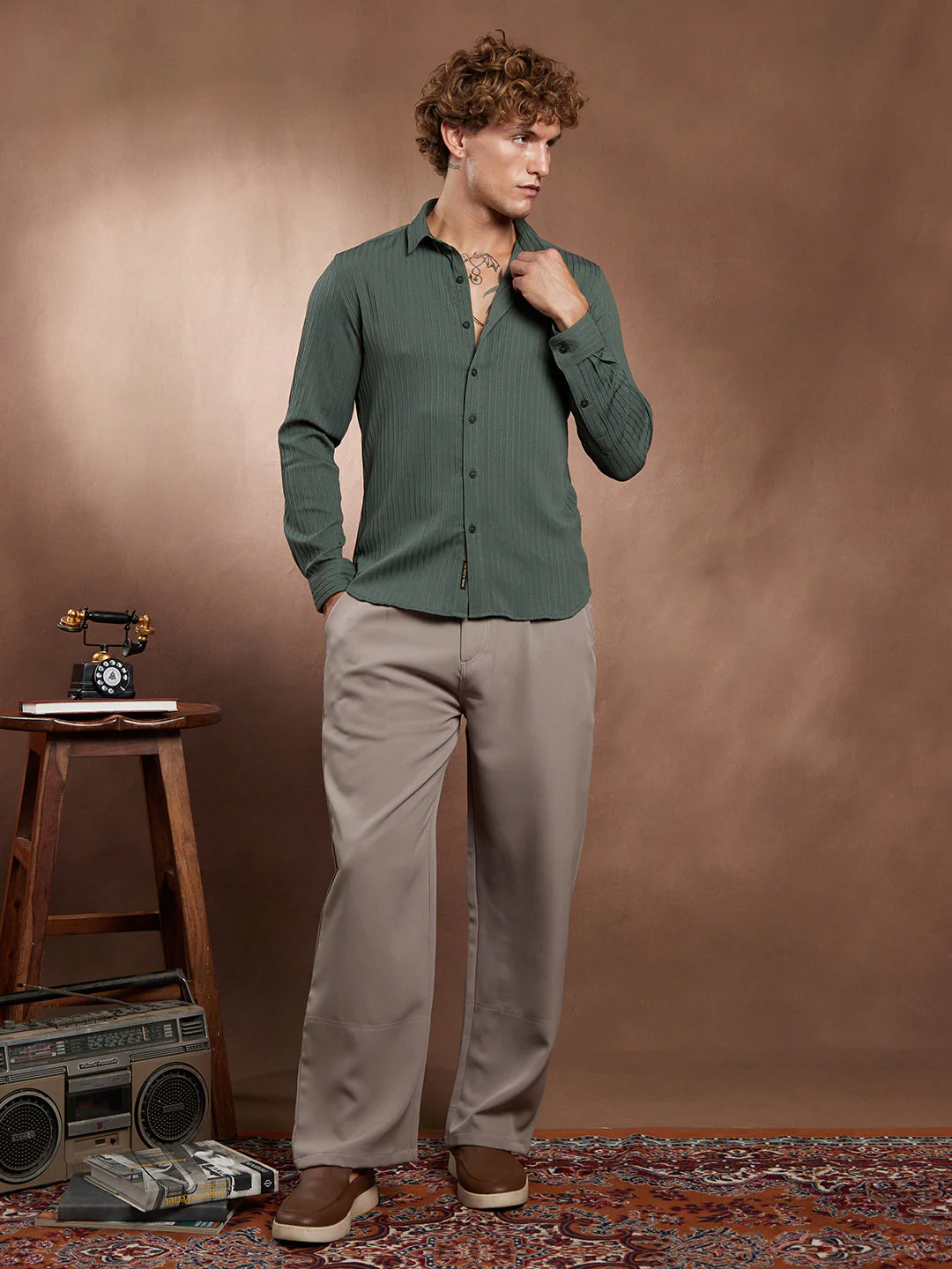 Pinstripe-Tactile Shirt - Image 5
