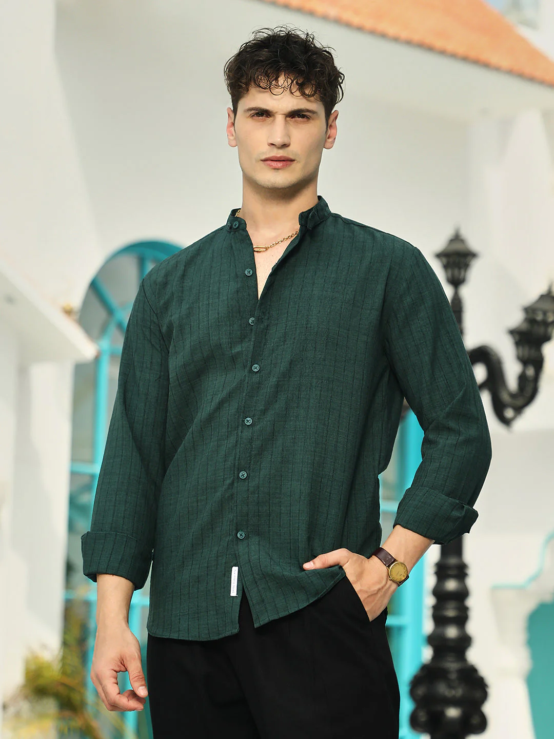 Pinstriped-Tactile Shirt - Image 2
