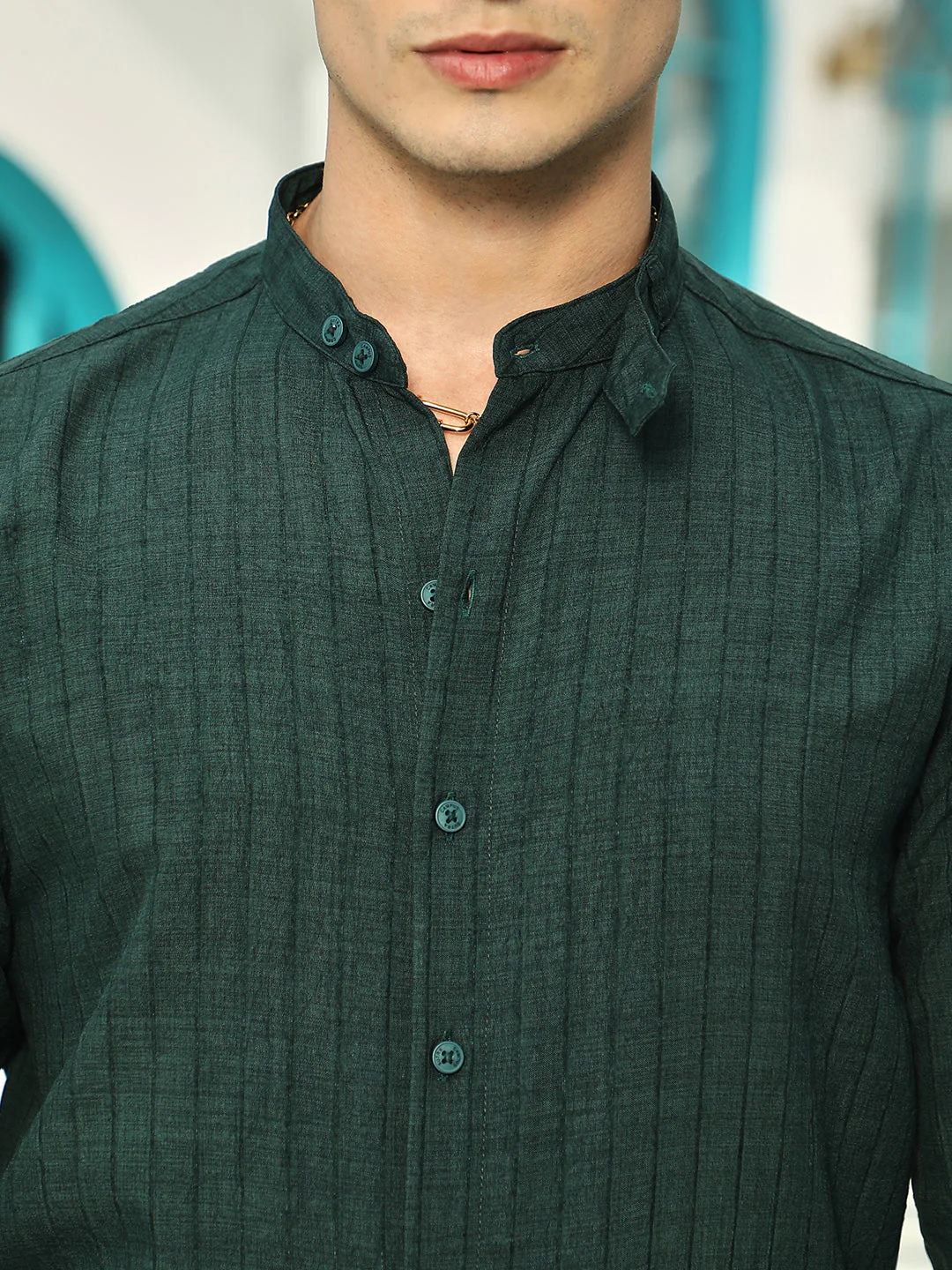 Pinstriped-Tactile Shirt - Image 7