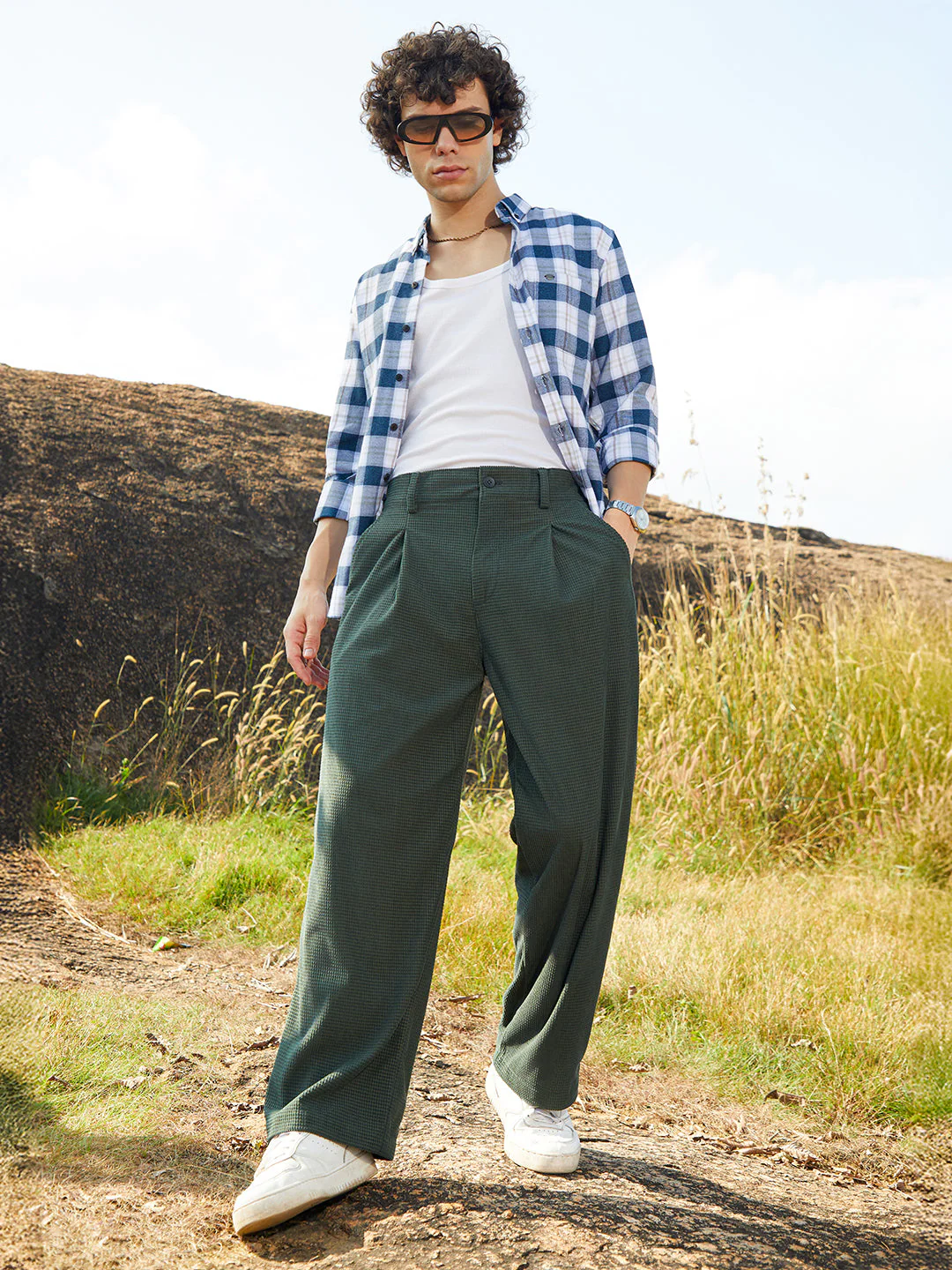 Tailored Waffle Trousers - Image 6