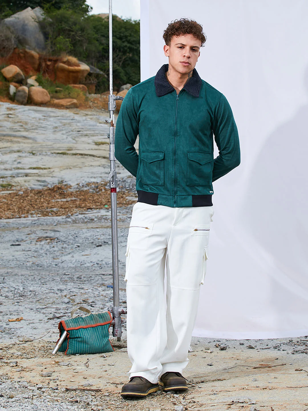 Zip-Front Jacket With Fleece Collar - Image 5