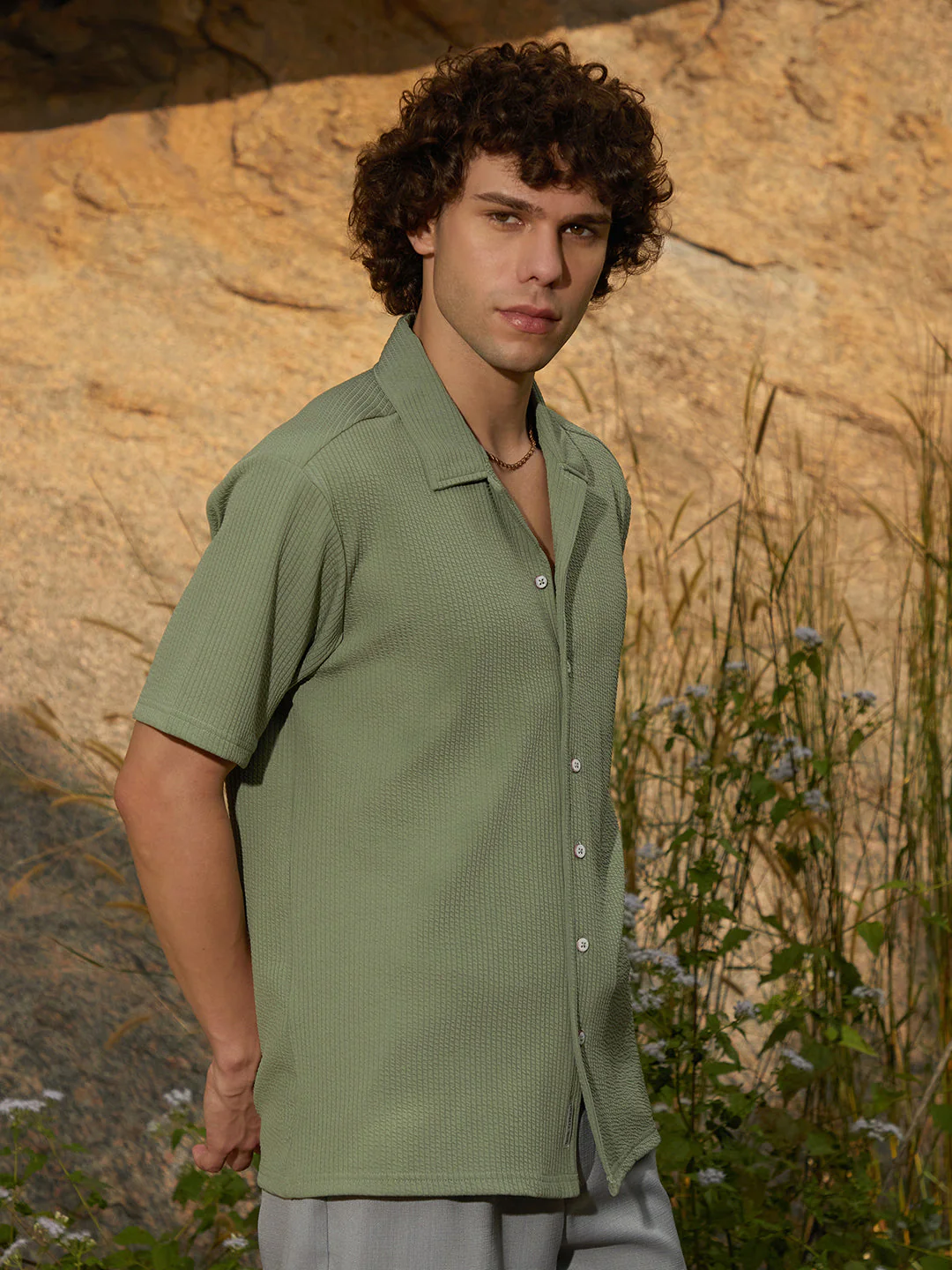 Rope-Ribbed Shirt - Image 3