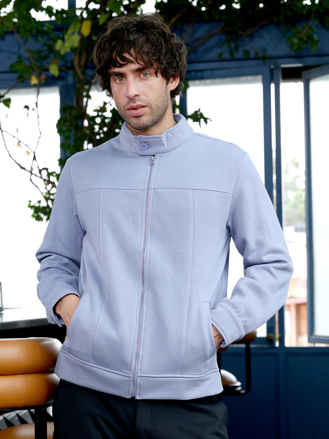 Panel-Stitch Knit Jacket - Image 2