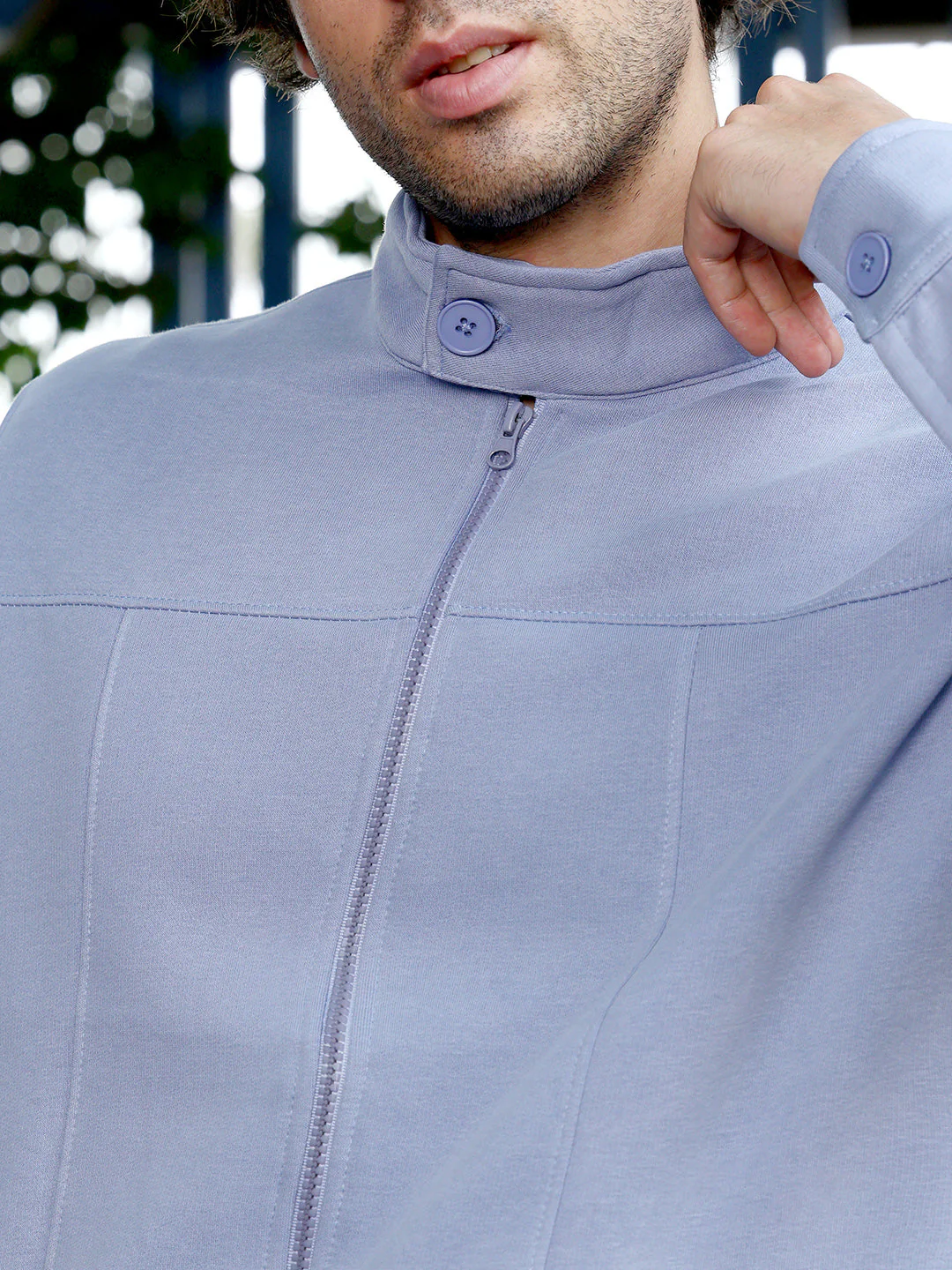 Panel-Stitch Knit Jacket - Image 7