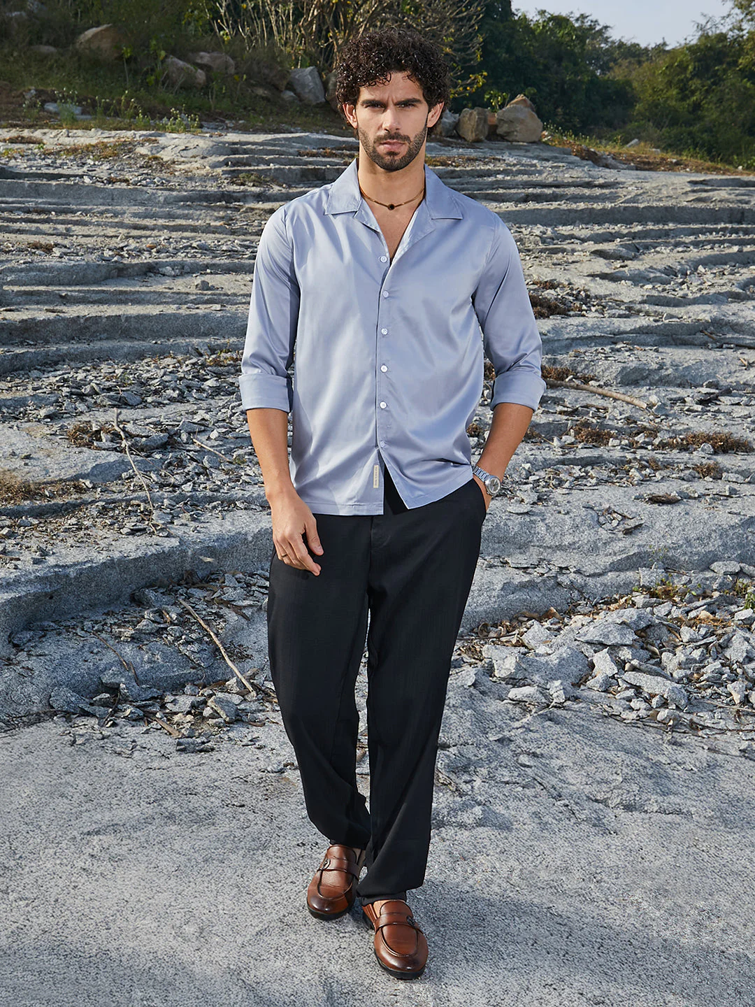 Solid Cuban Shirt - Image 5