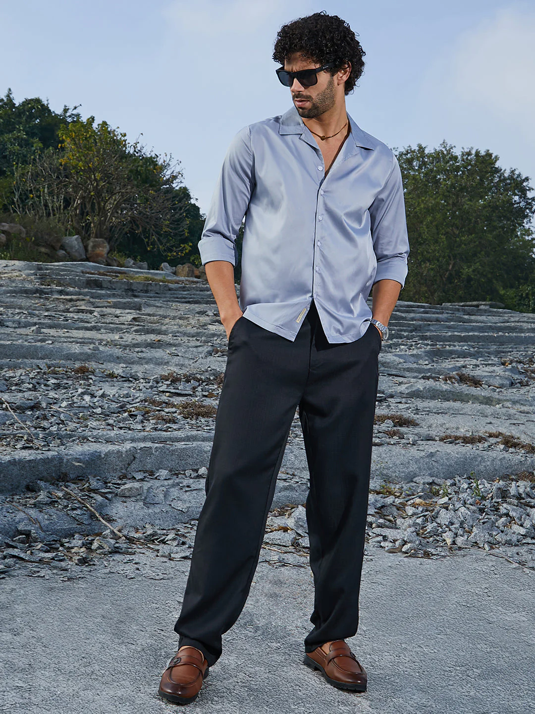 Solid Cuban Shirt - Image 6