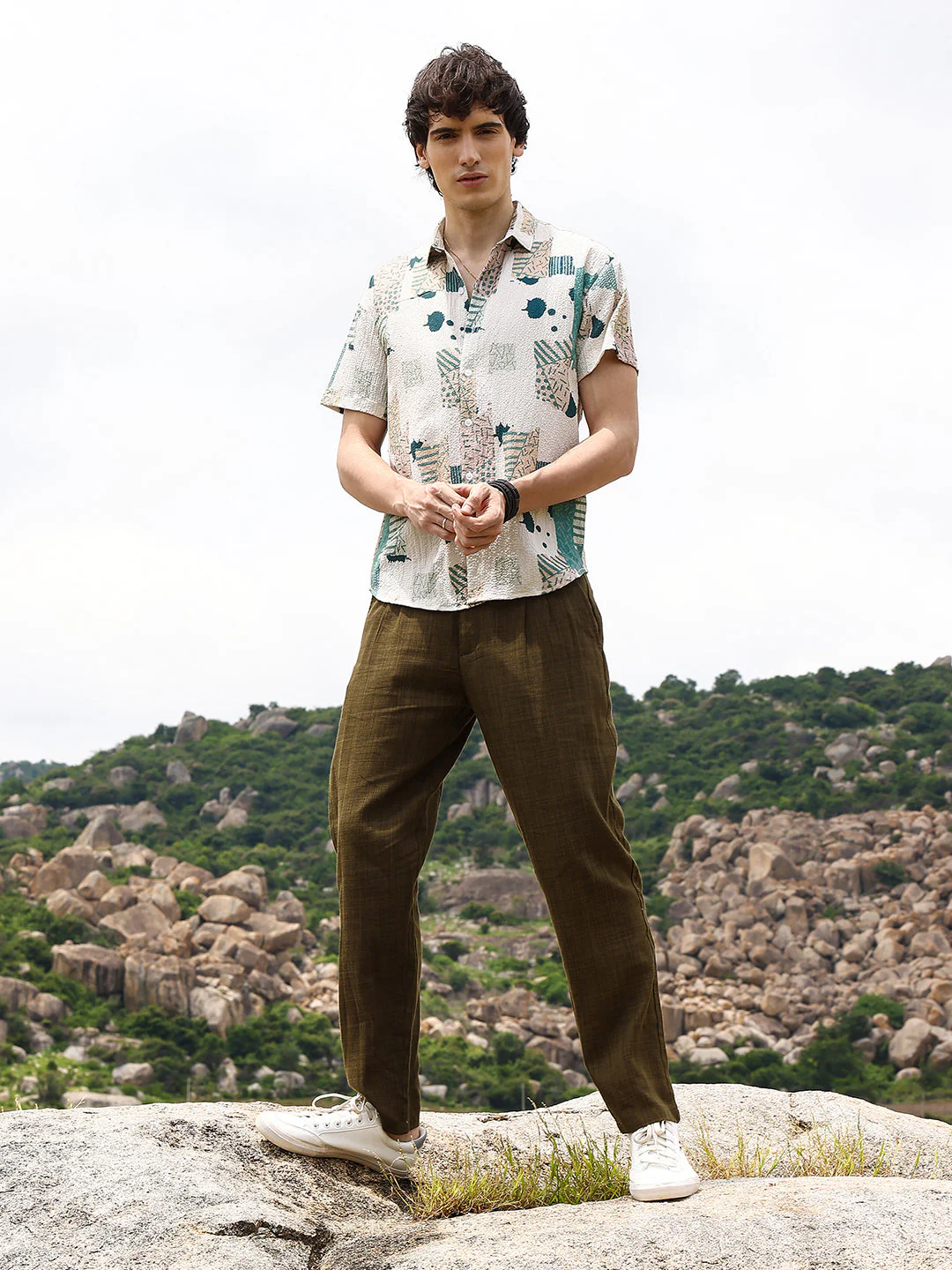 Abstract Seersucker Shirt - Image 5