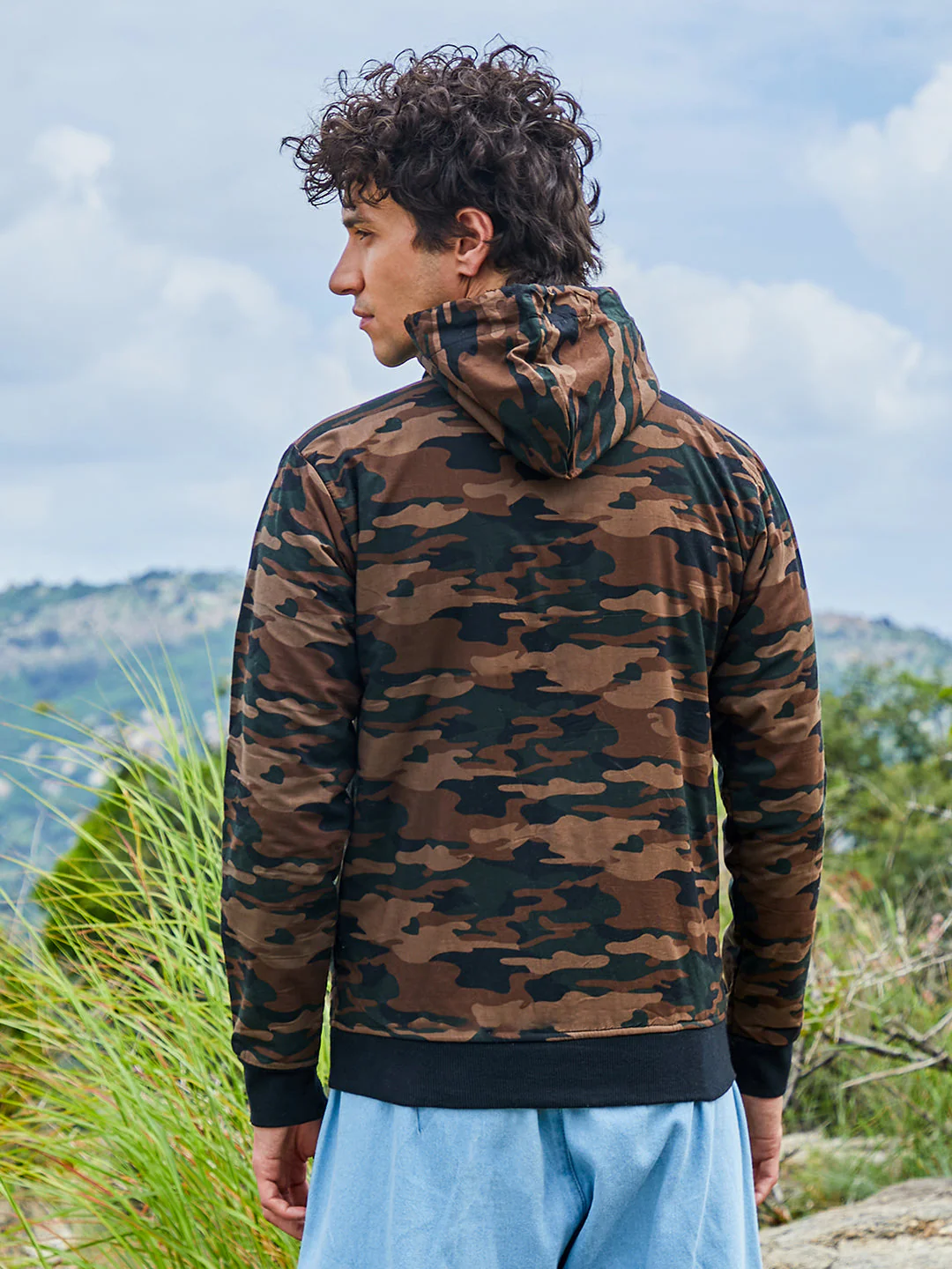Camouflage Hoodie With Insert Pocket - Image 4