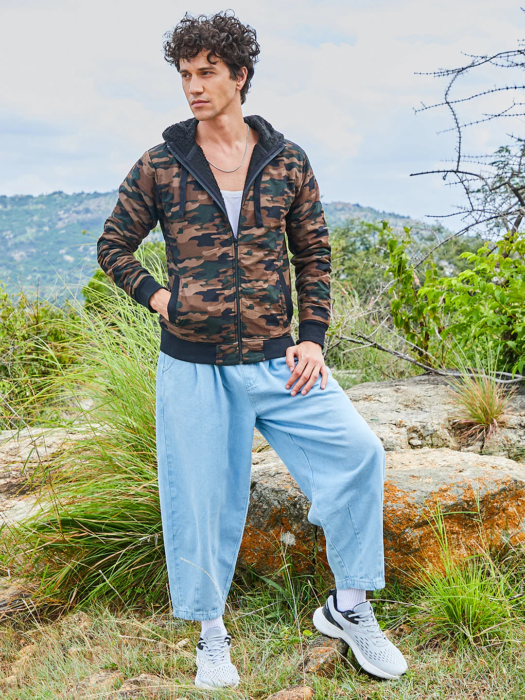Camouflage Hoodie With Insert Pocket - Image 5