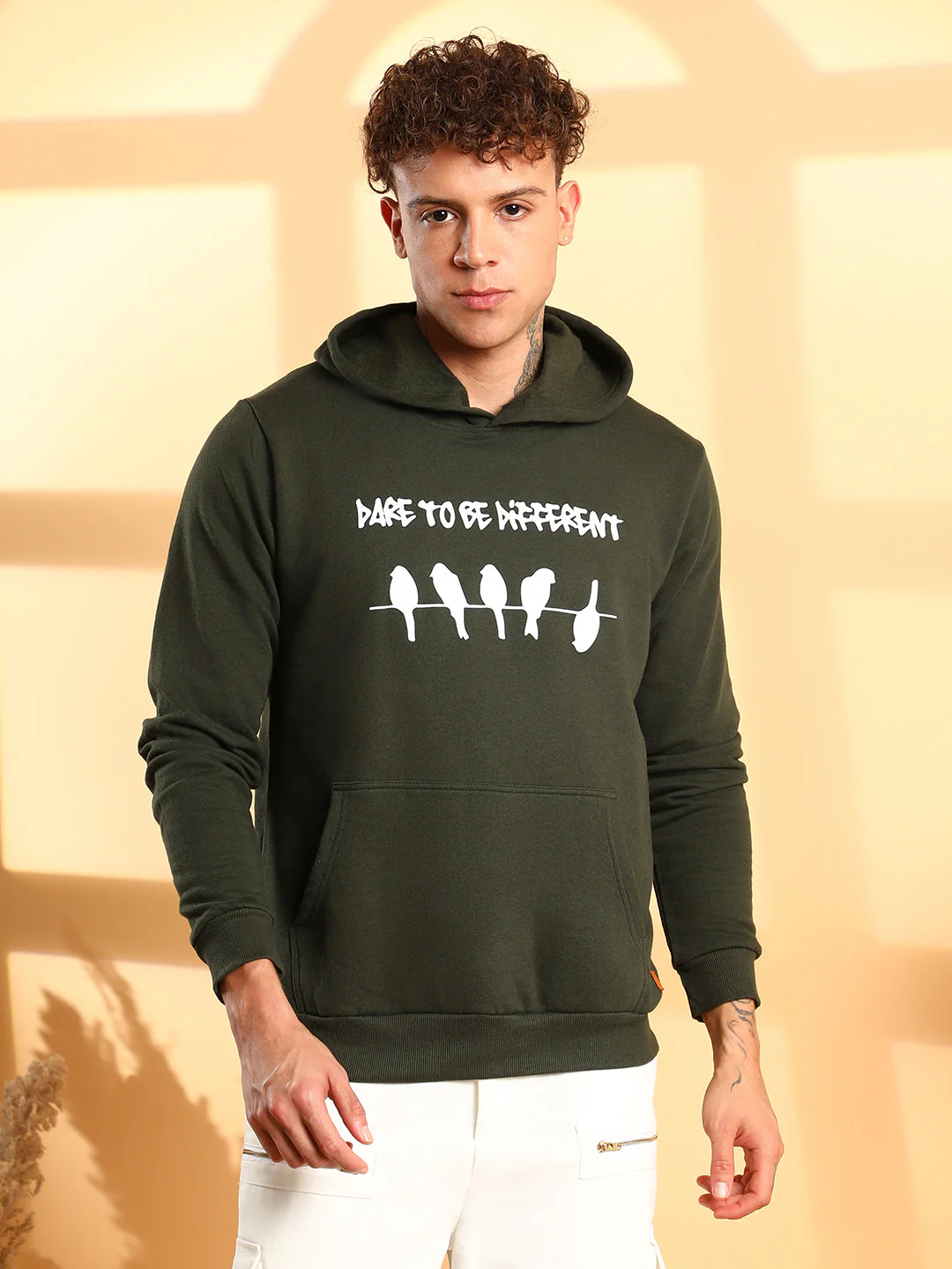 Dare To Be Different Hoodie With Kangaroo Pocket - Image 2