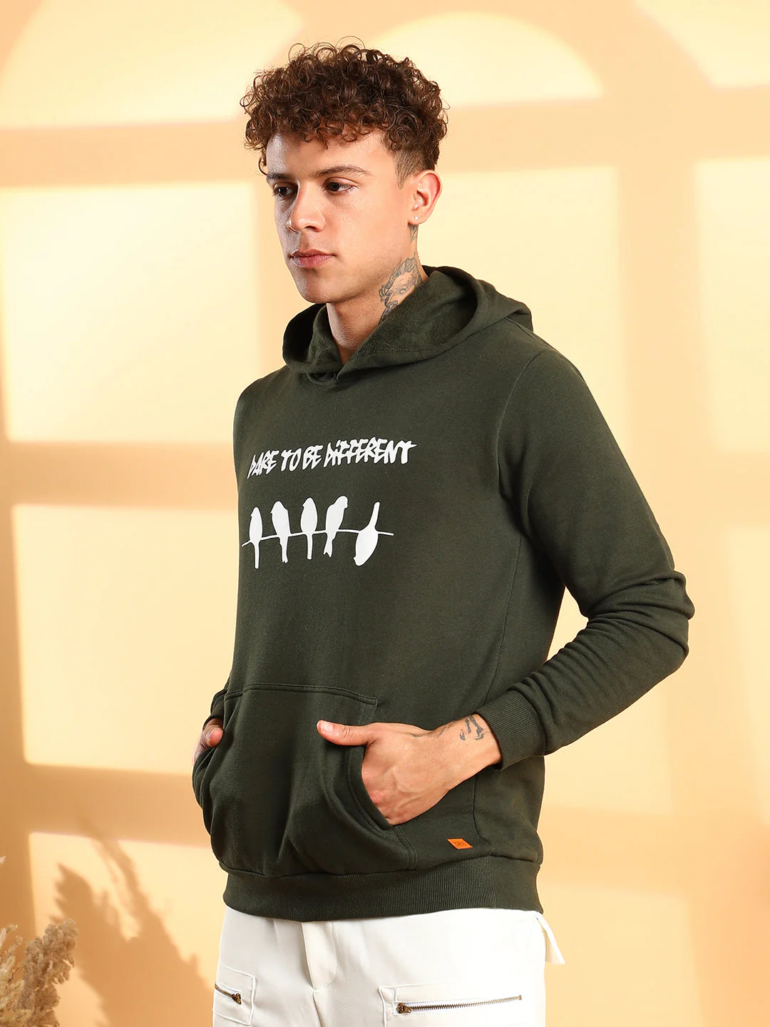 Dare To Be Different Hoodie With Kangaroo Pocket - Image 3