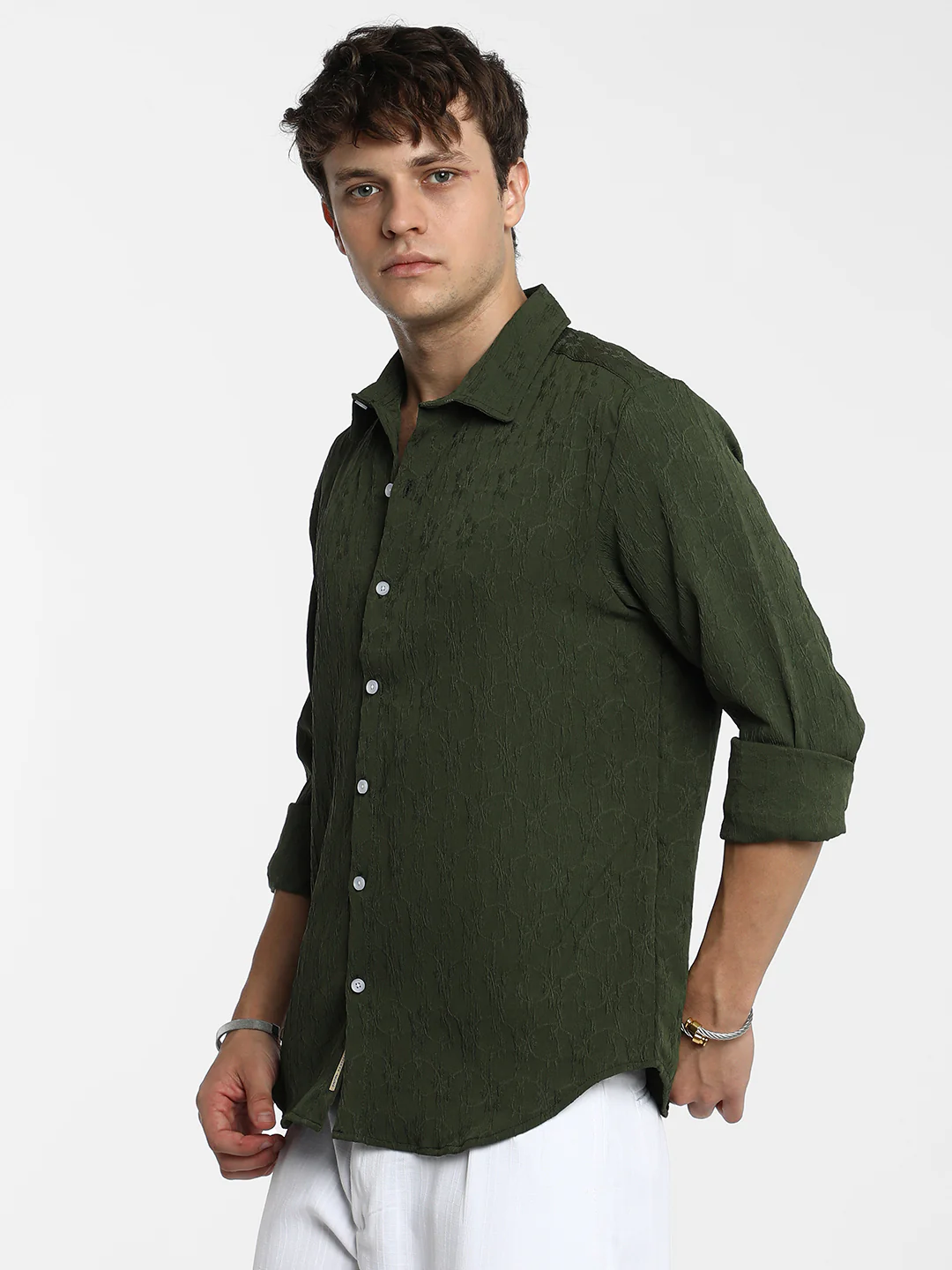 Floral-Textured Shirt - Image 11