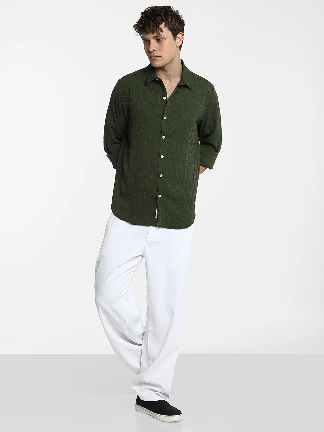Floral-Textured Shirt - Image 13