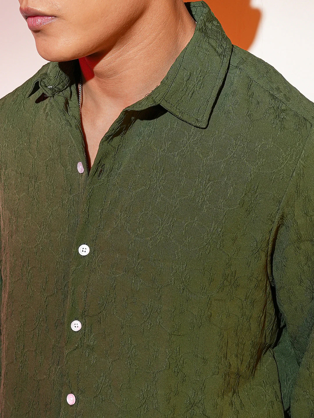 Floral-Textured Shirt - Image 7