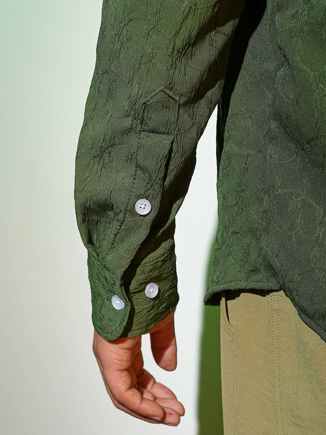 Floral-Textured Shirt - Image 8