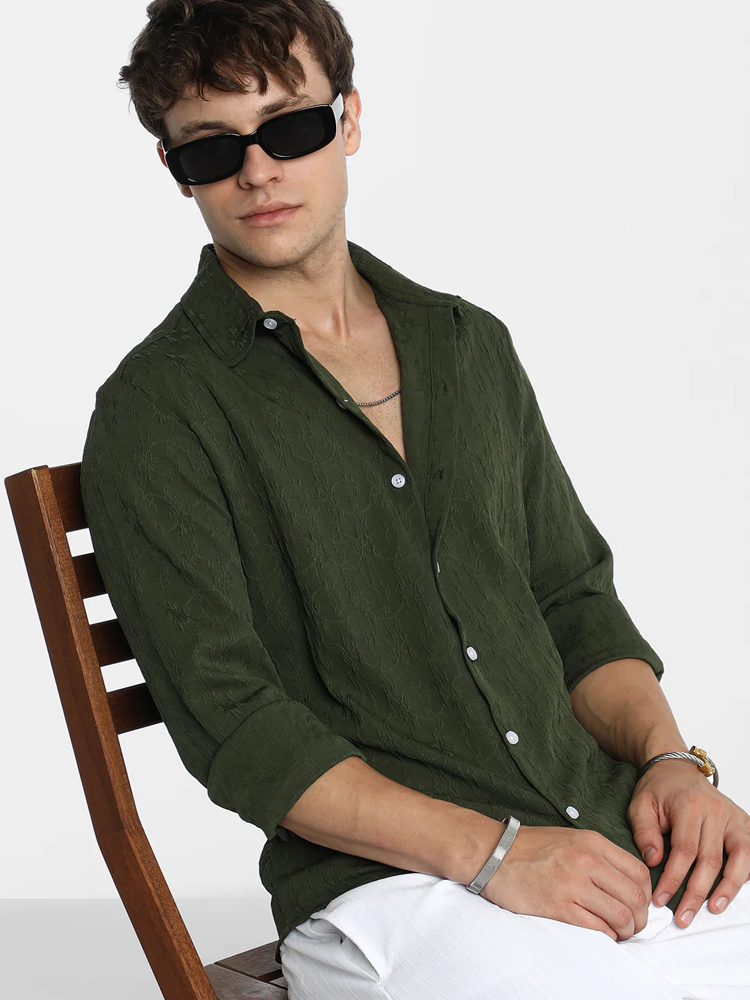 Floral-Textured Shirt - Image 9