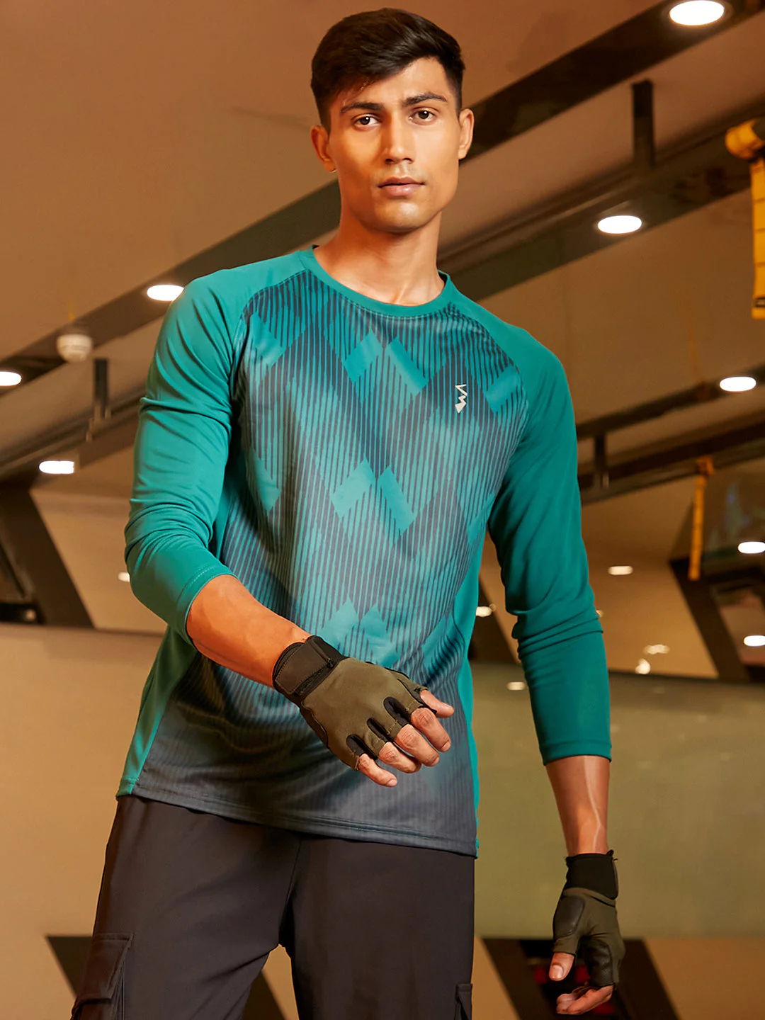 Geometric Activewear T-Shirt - Image 2