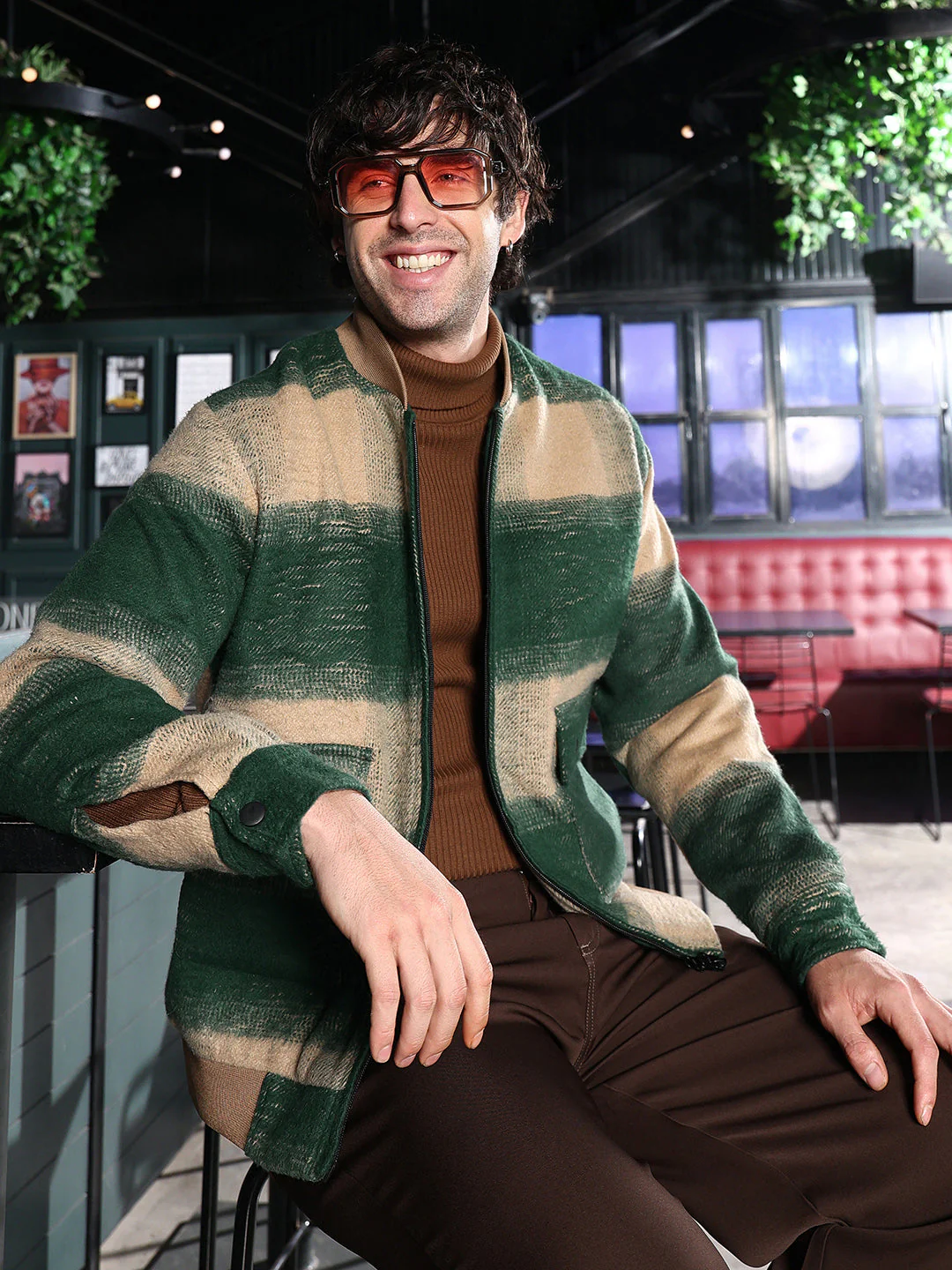Zip-Front Buffalo Bomber Jacket