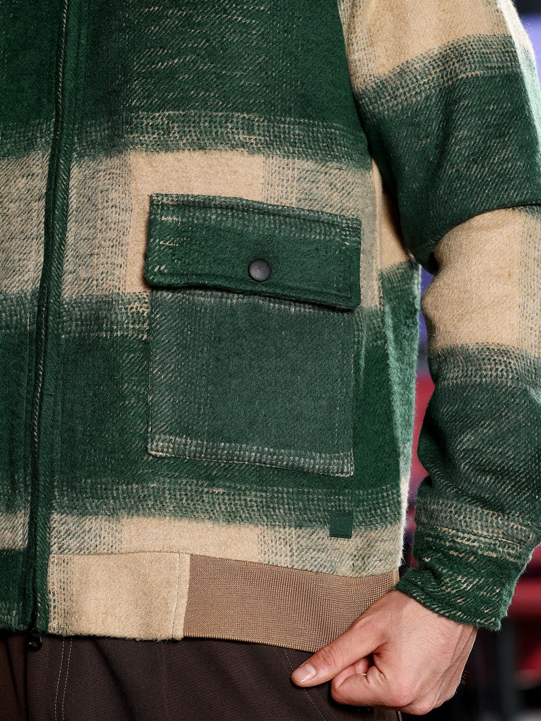 Zip-Front Buffalo Bomber Jacket - Image 8