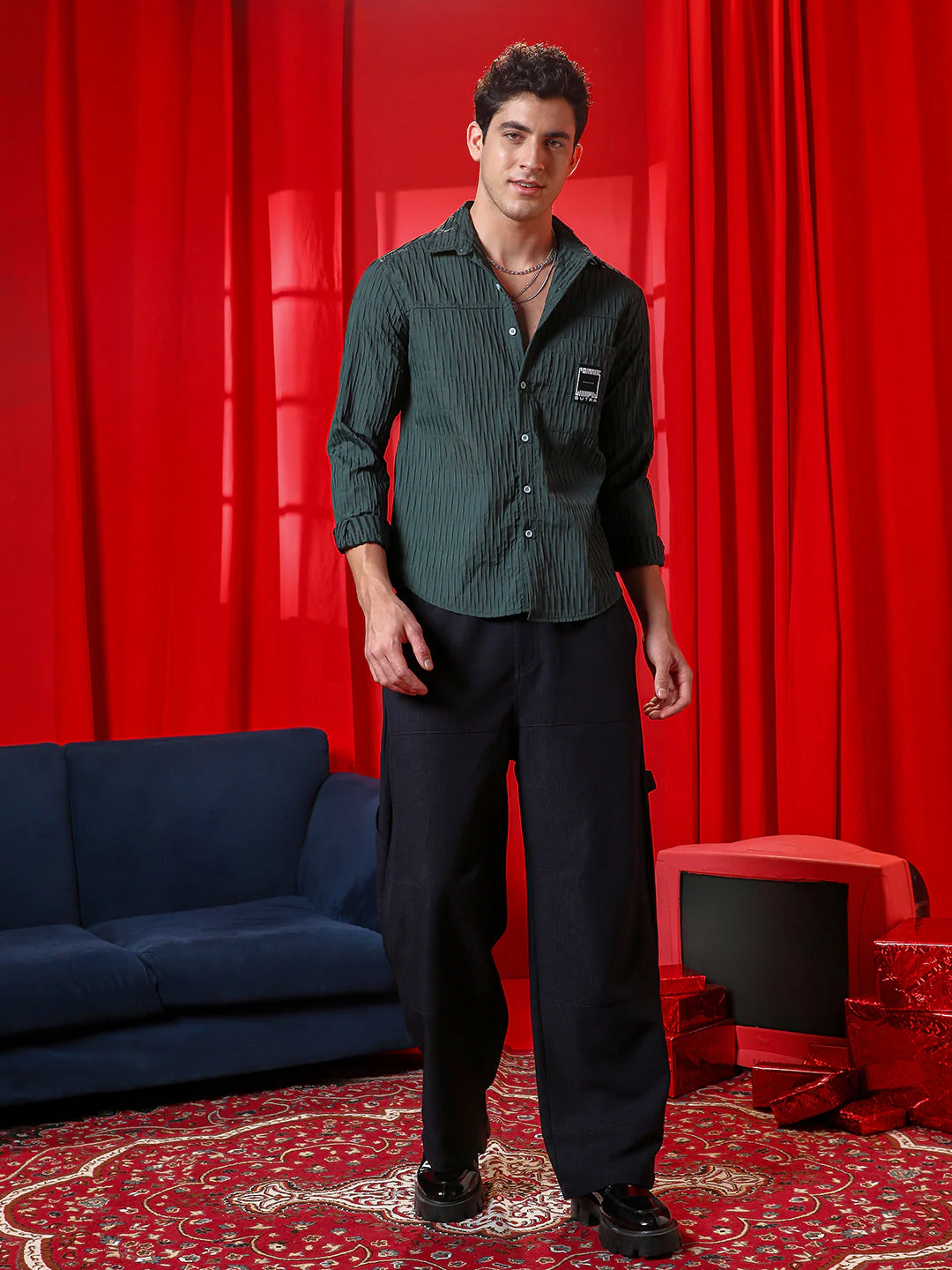 Panelled -Tactile Shirt - Image 5