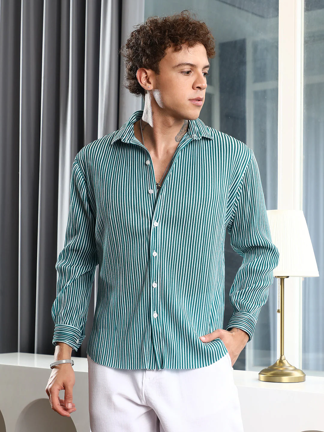 Pleat-Creased Shirt - Image 2