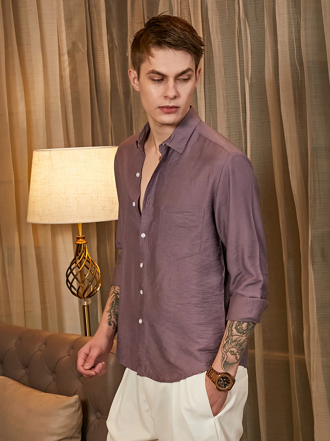 Breezy Wrinked Relaxed Shirt - Image 3