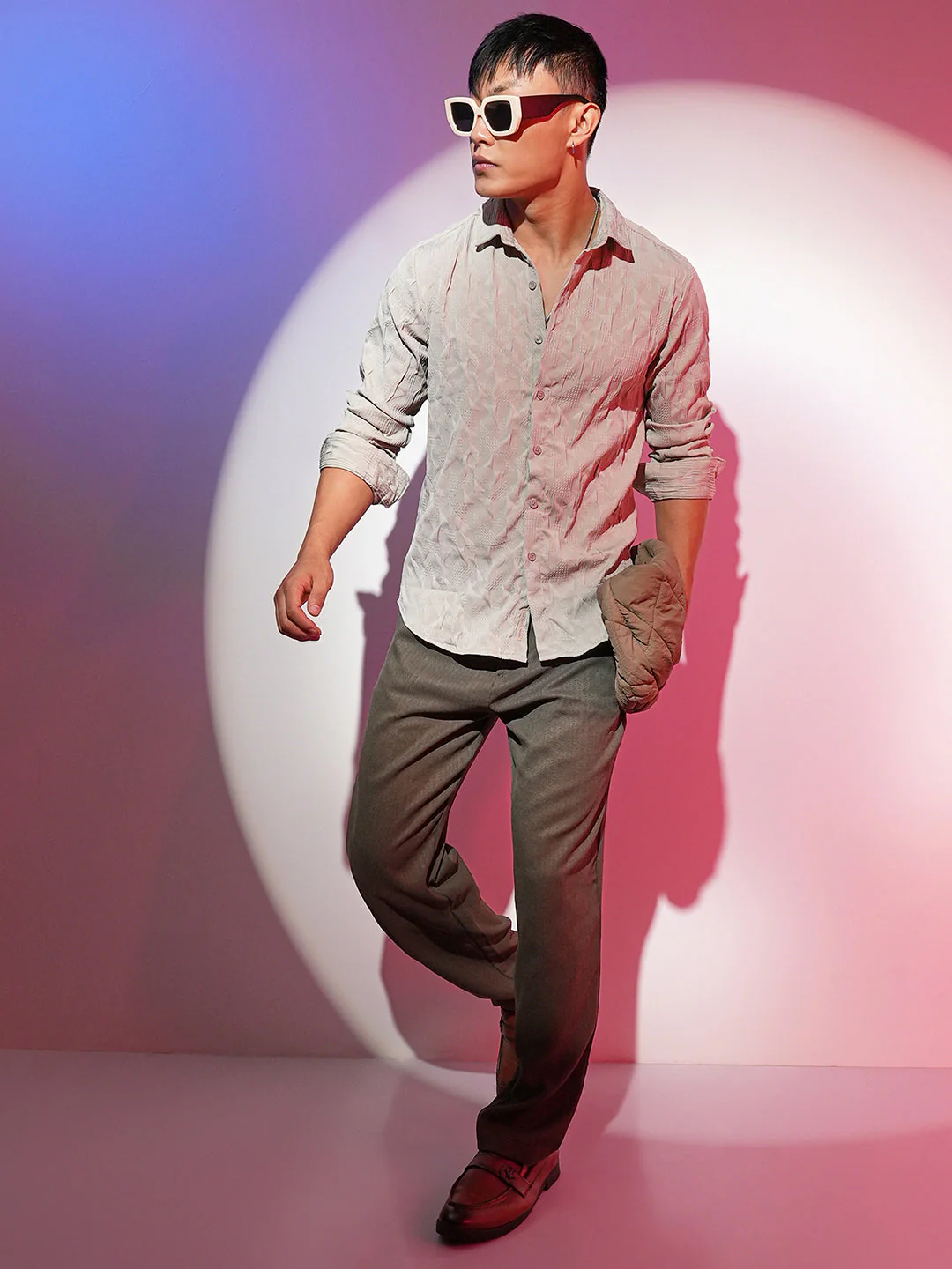Geometric-Texture Shirt - Image 6
