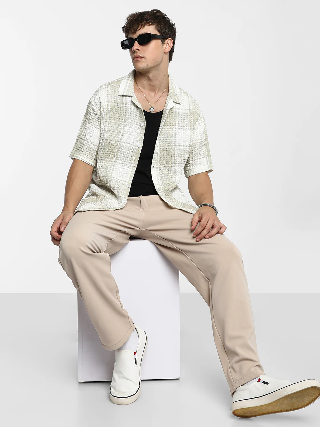 Buffalo Check Oversized Shirt - Image 13