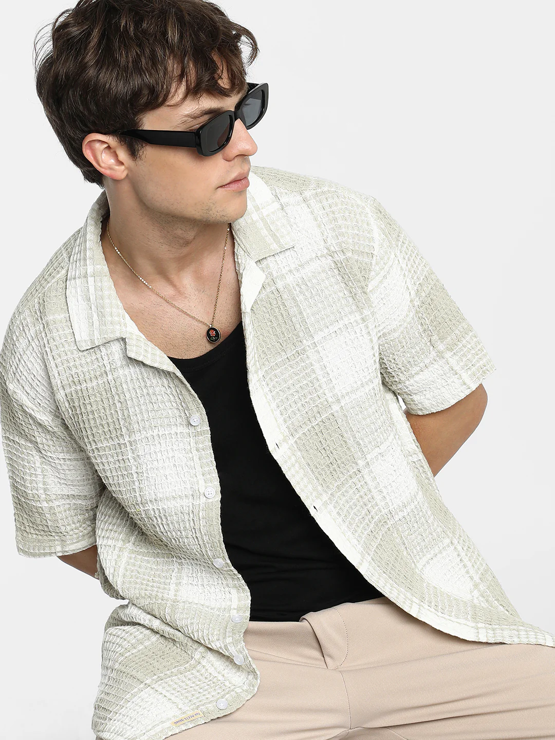 Buffalo Check Oversized Shirt - Image 8