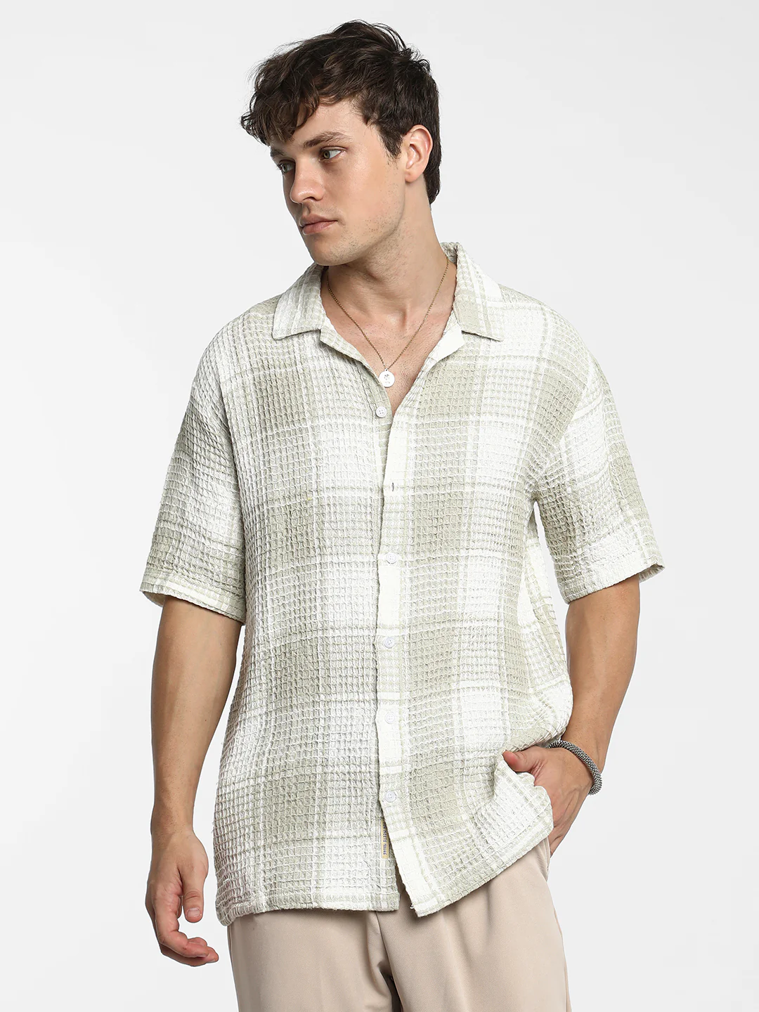 Buffalo Check Oversized Shirt - Image 9