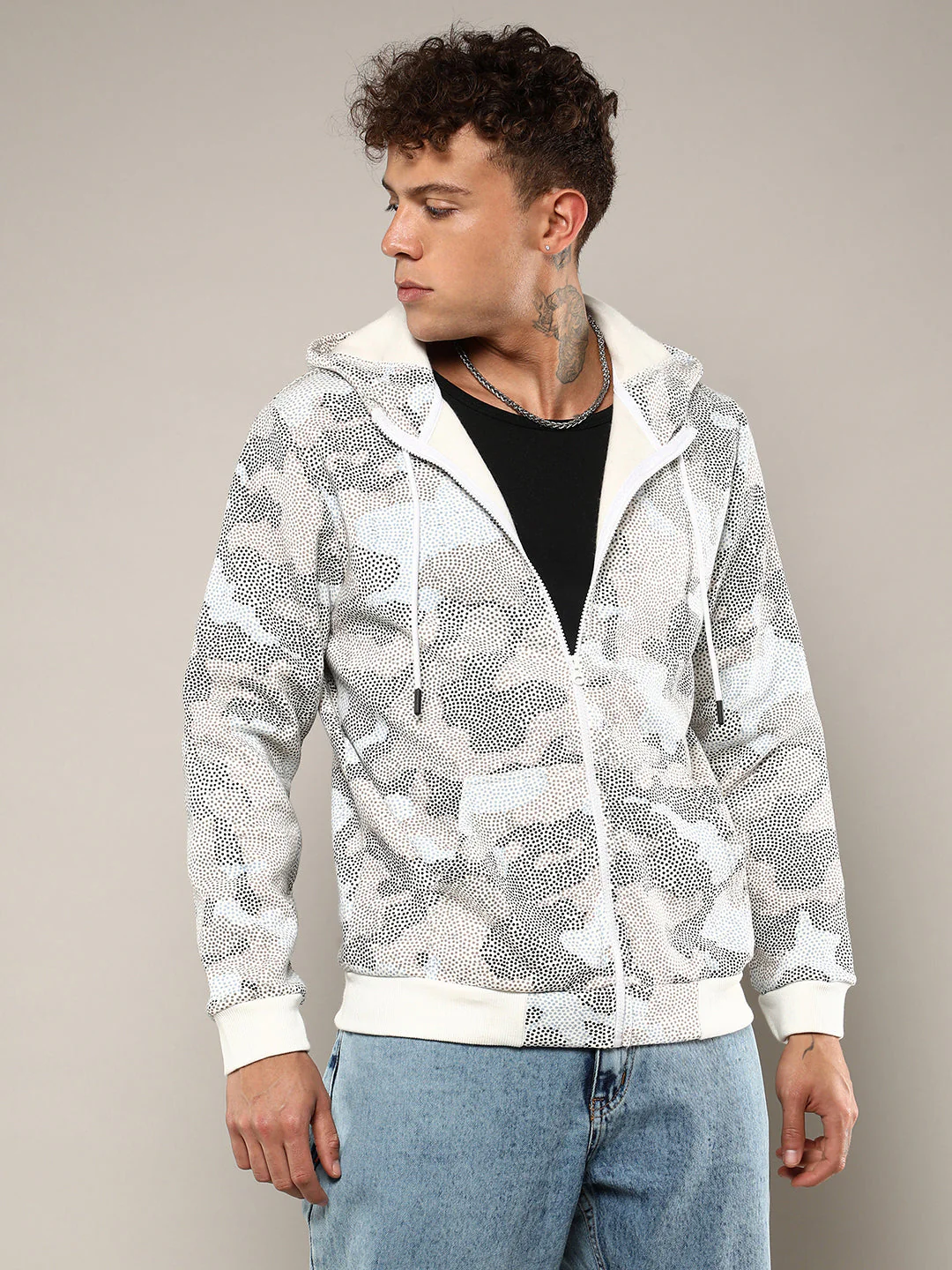 Abstract Dotted Sweatshirt - Image 3