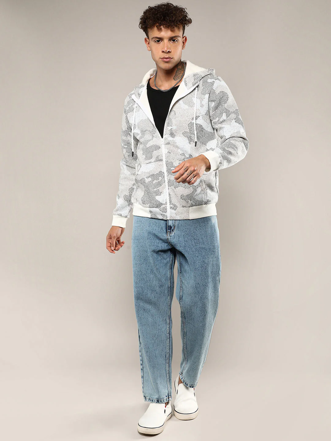 Abstract Dotted Sweatshirt - Image 5