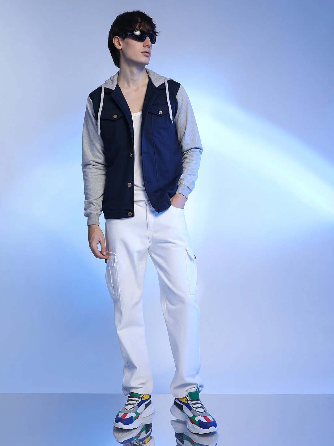 Button-Front Jacket With Contrast Detail - Image 6