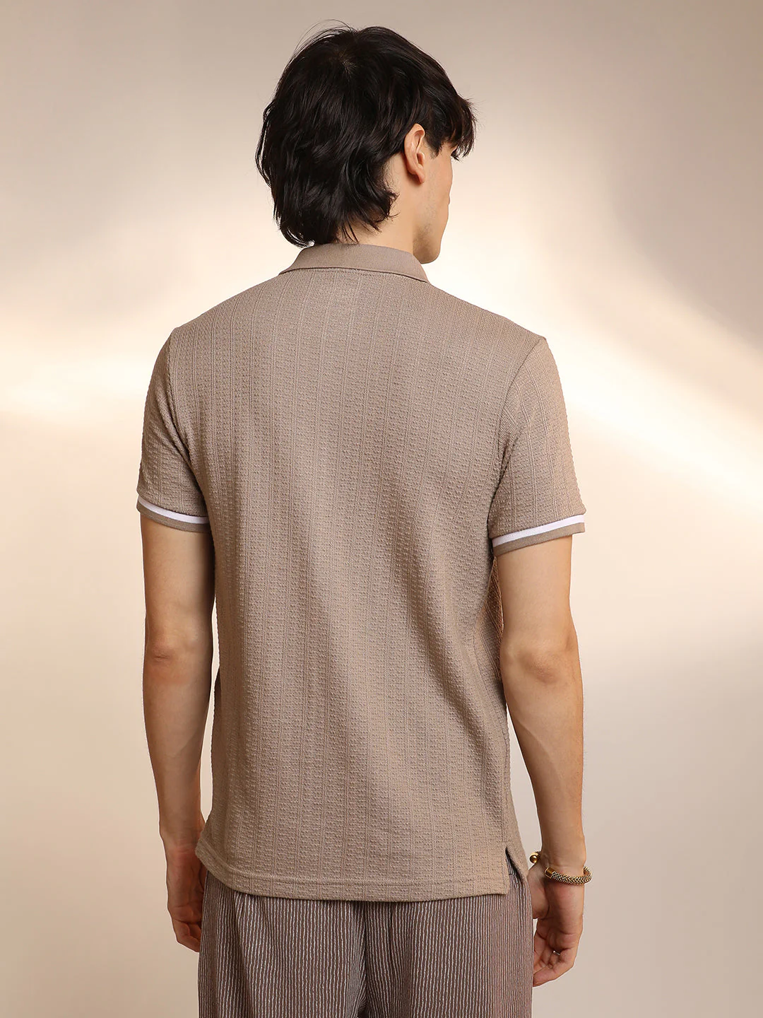 Textured Polo T-Shirt - Image 4