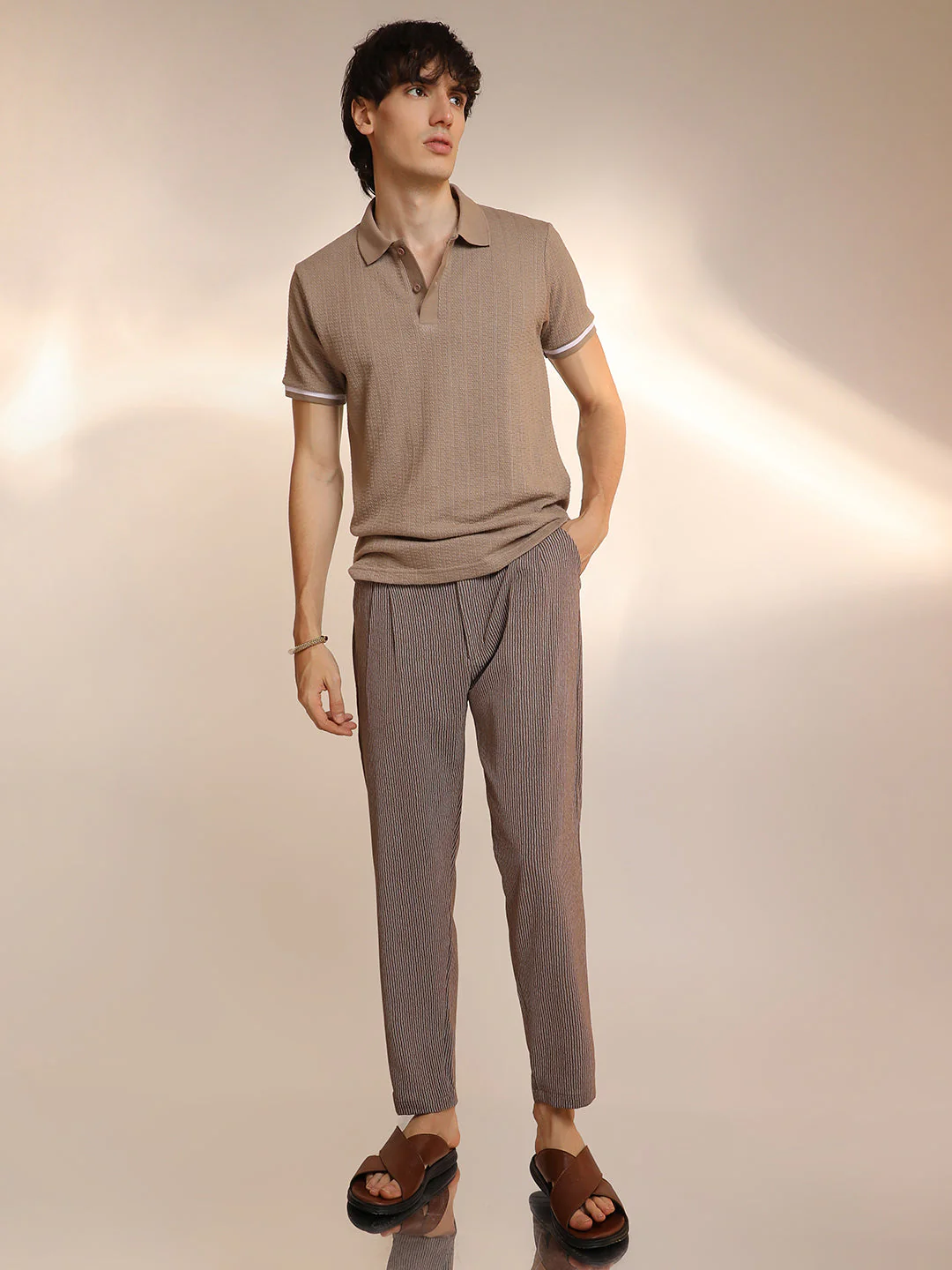 Textured Polo T-Shirt - Image 5
