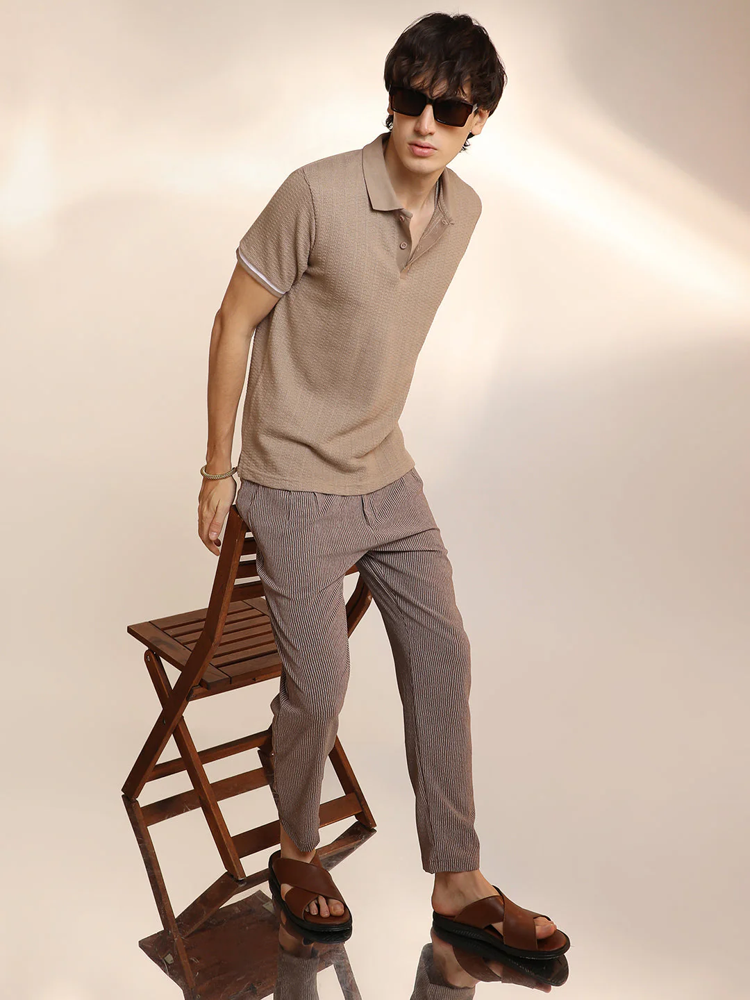 Textured Polo T-Shirt - Image 6