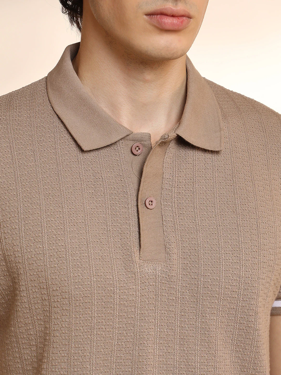 Textured Polo T-Shirt - Image 7
