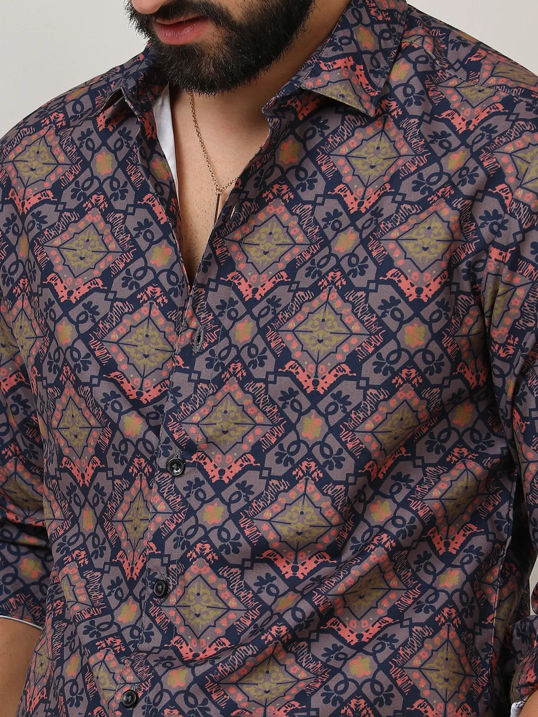 Ethnic Geometric Shirt - Image 11