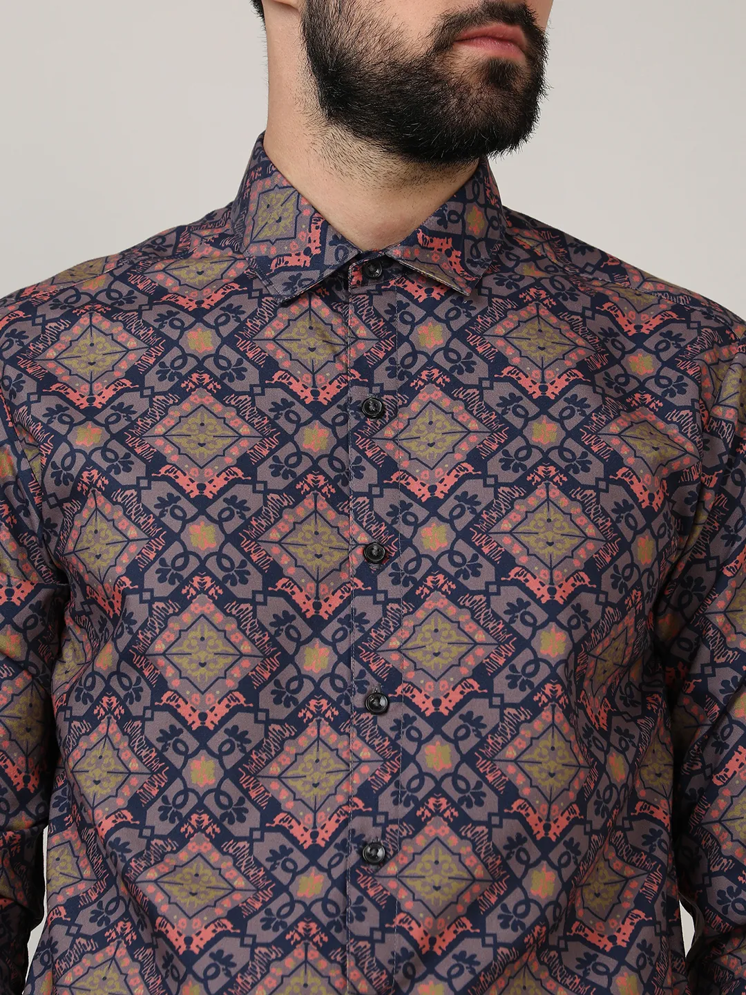Ethnic Geometric Shirt - Image 12