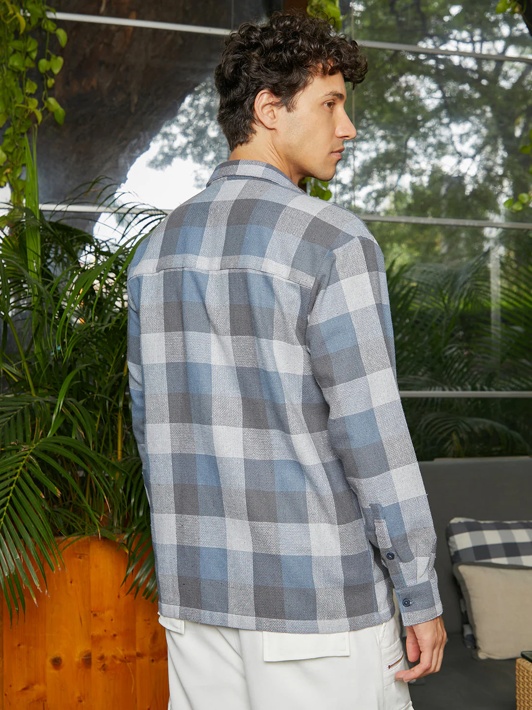 Checkered Utility Shacket - Image 4