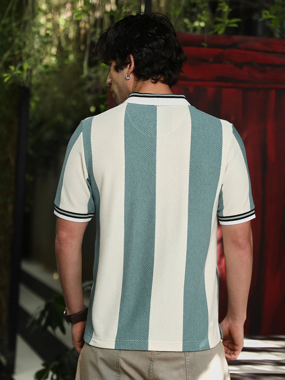 Awning-Jacquard Polo T-Shirt - Image 4