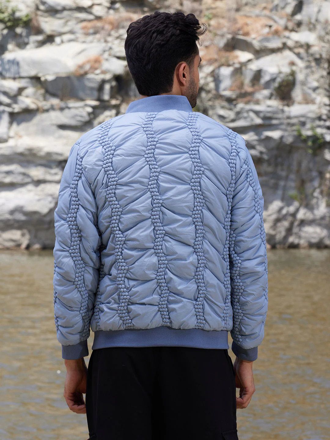 Braided Crease Puffer Jacket - Image 4