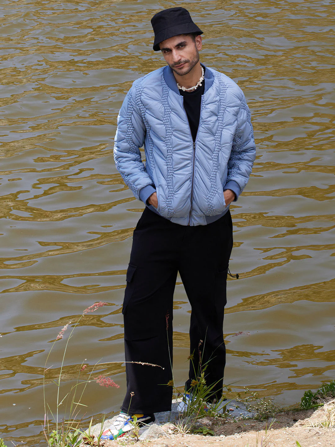 Braided Crease Puffer Jacket - Image 5