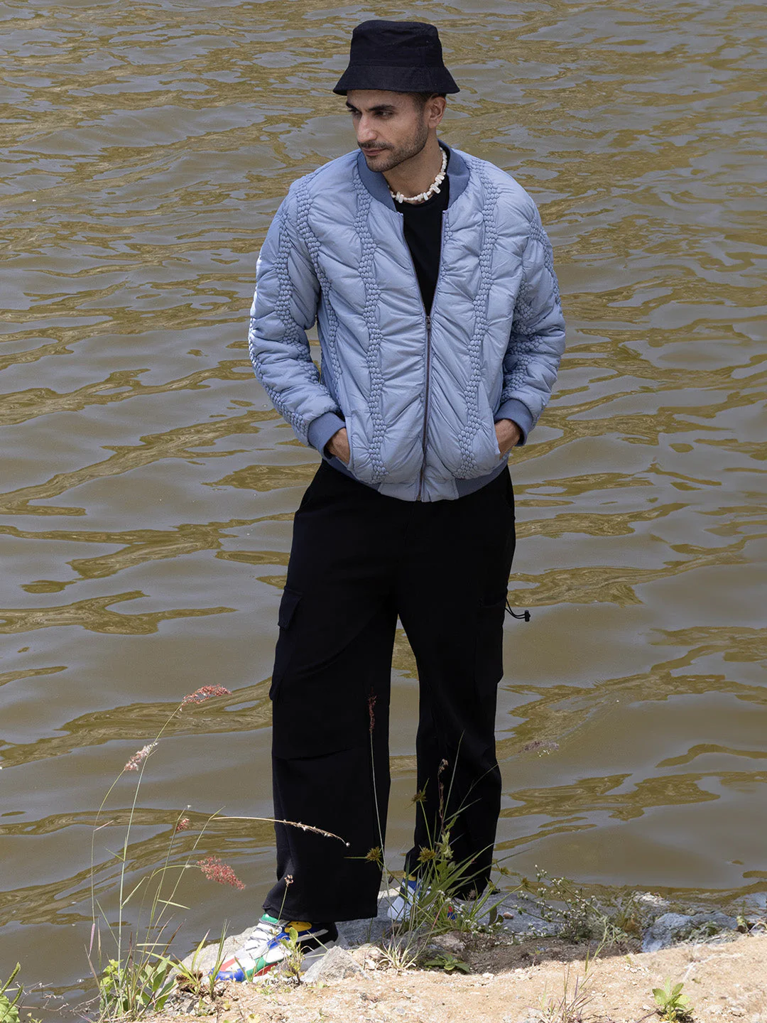 Braided Crease Puffer Jacket - Image 6